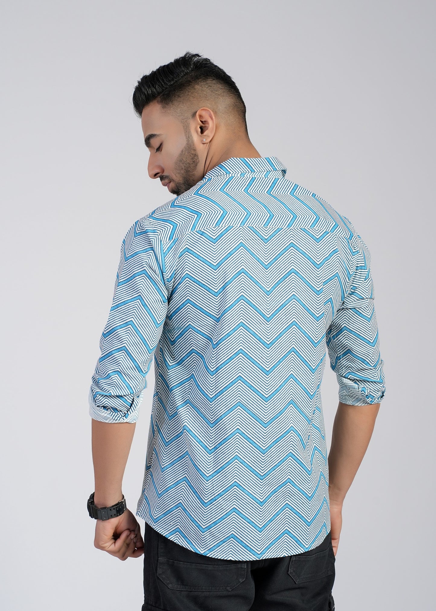COTTON PRINTED FULL SLEEVE SHIRT