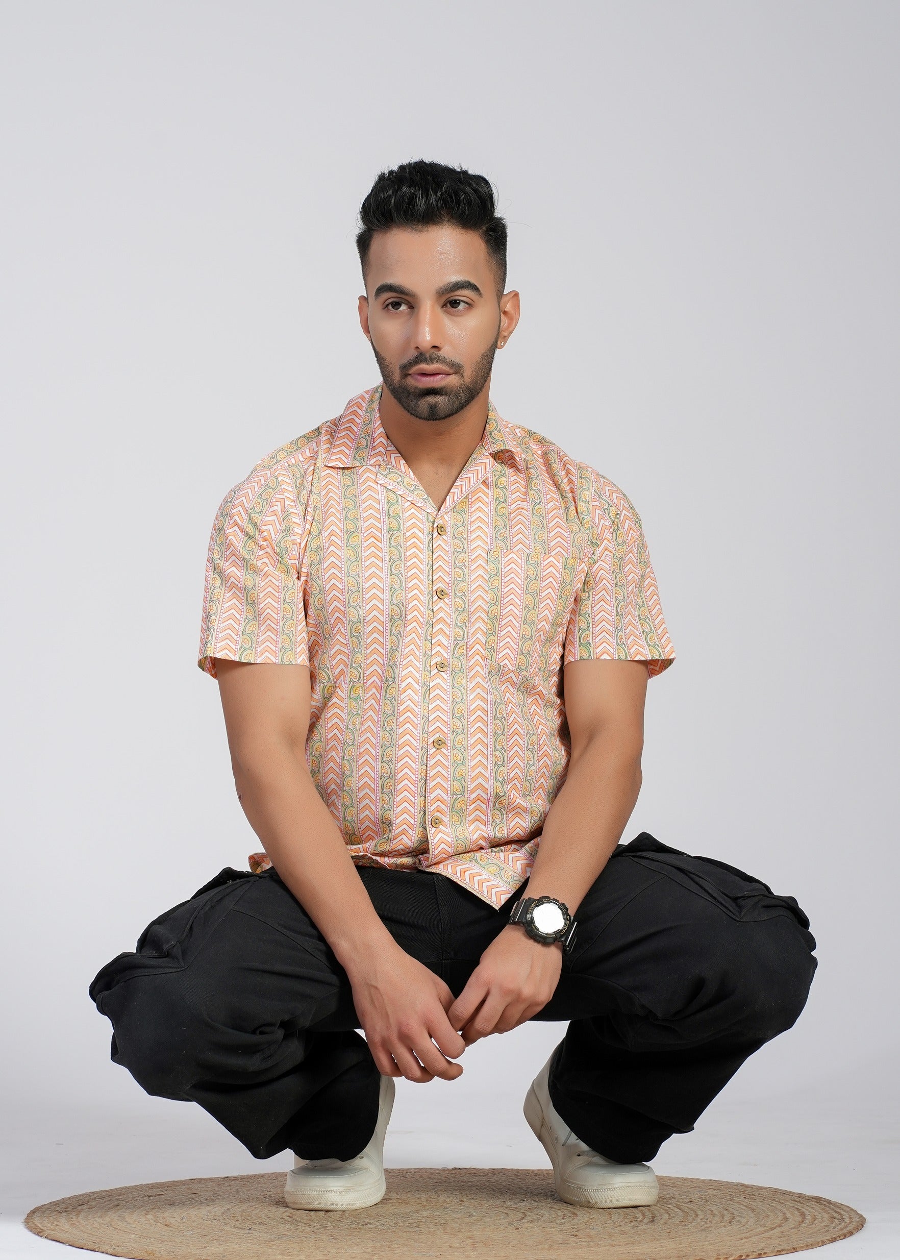 Cotton Printed Half Sleeve Shirt