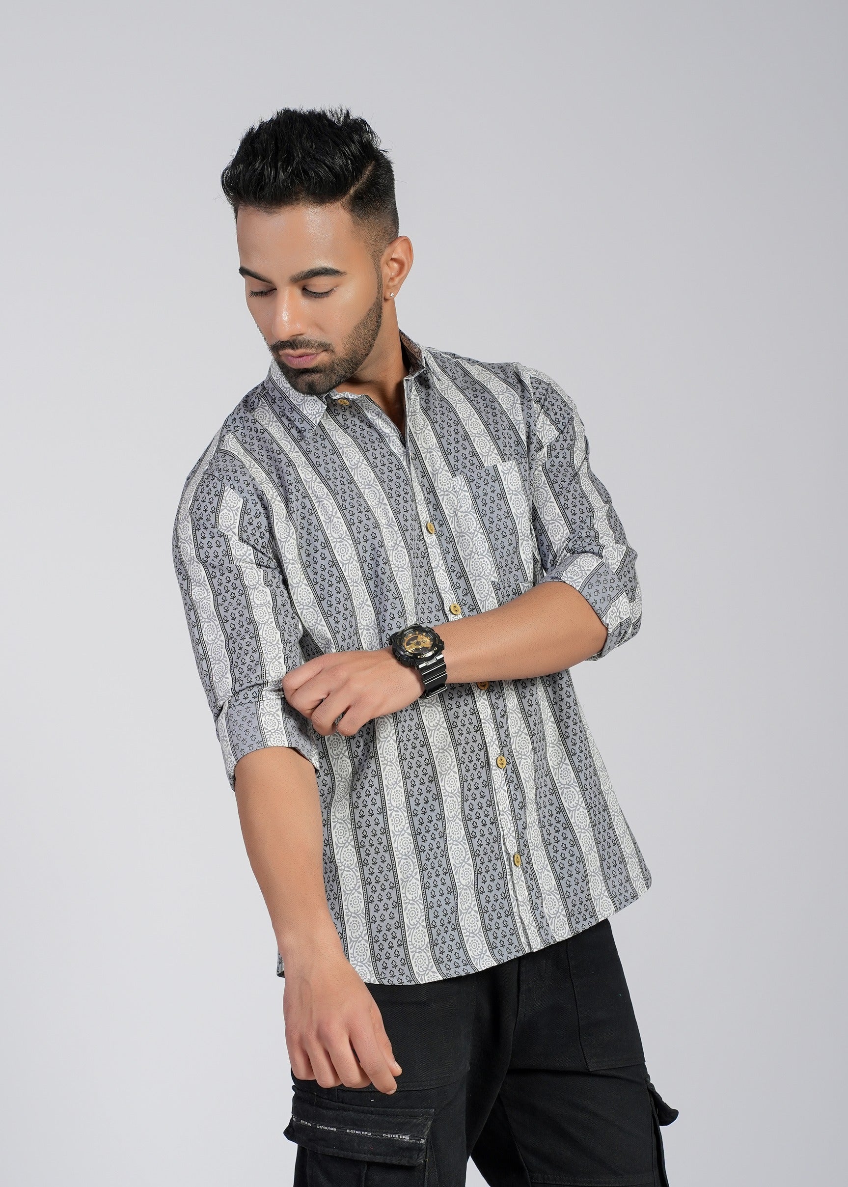 Cotton Printed Full Sleeve Shirt