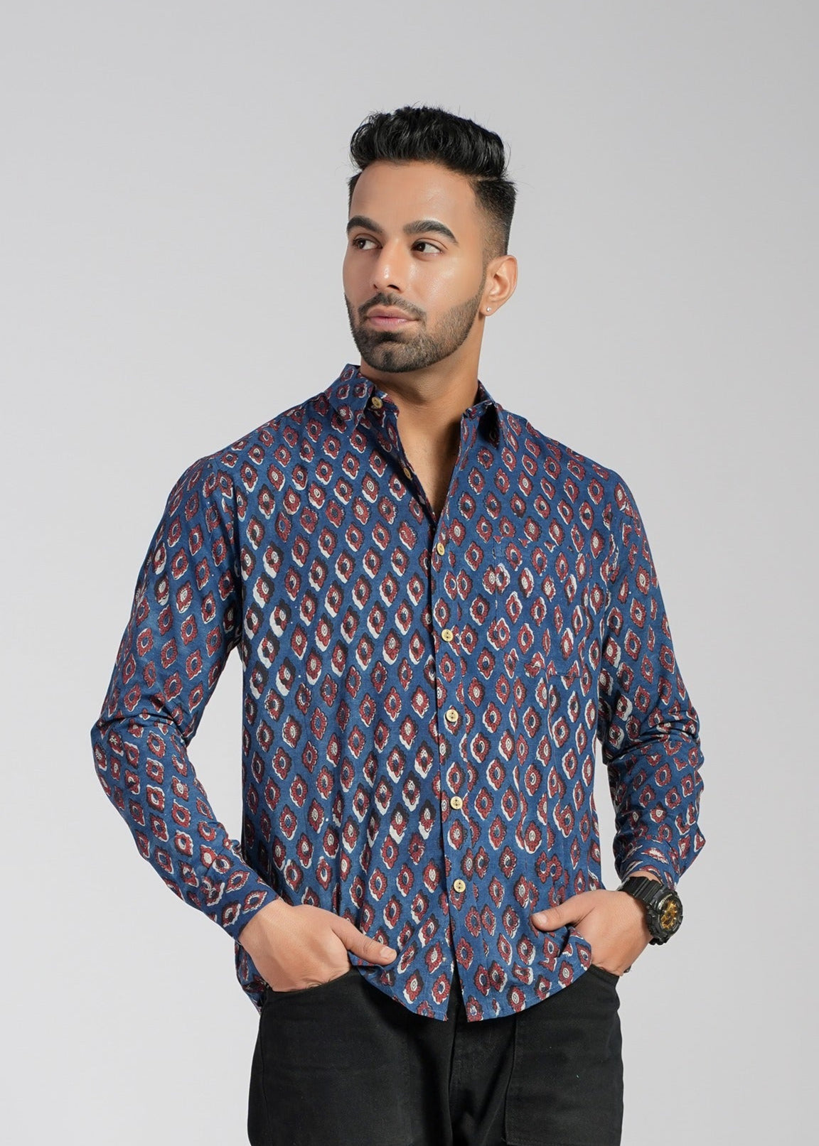 Cotton Printed Full Sleeve Shirt