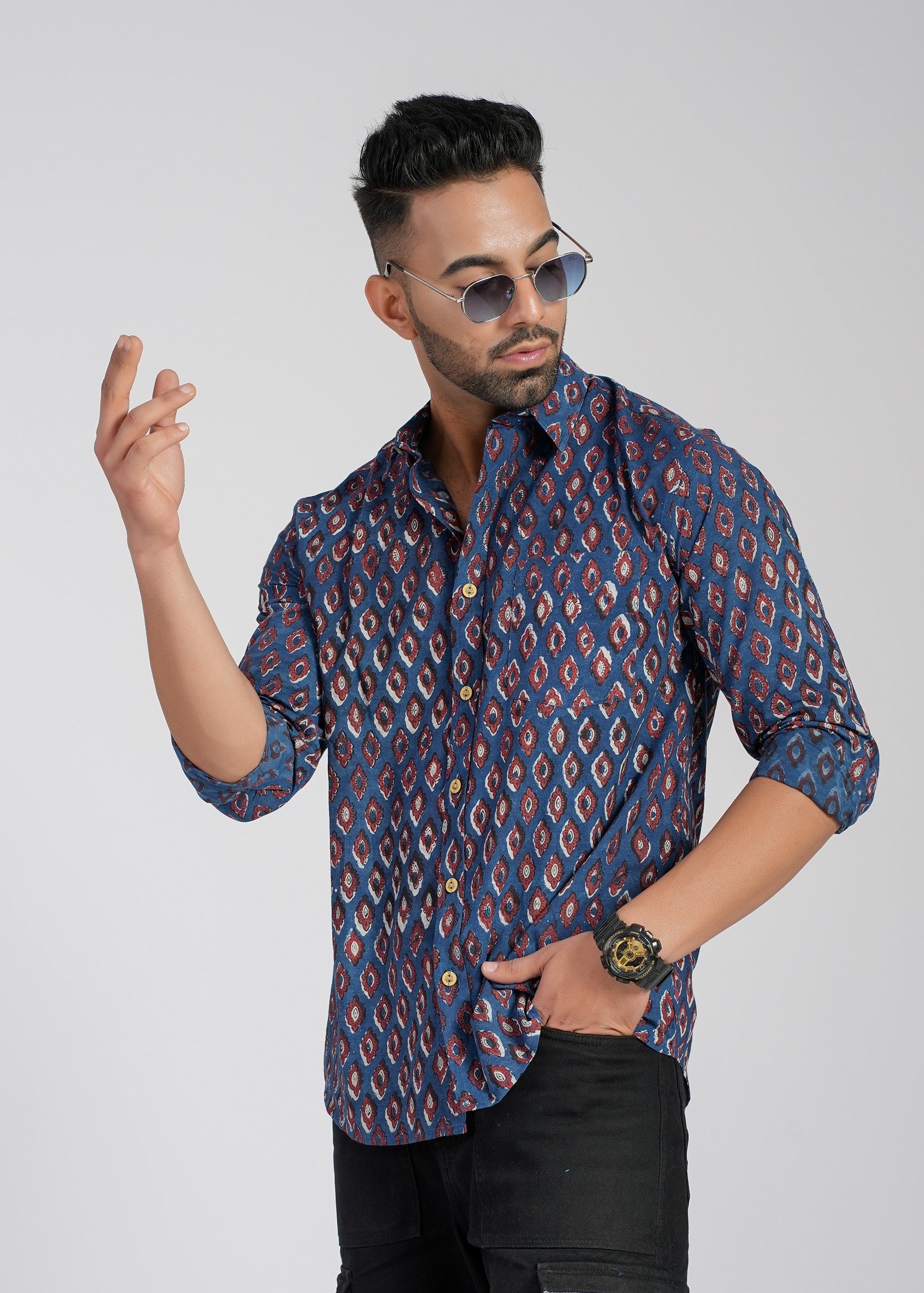 Cotton Printed Full Sleeve Shirt
