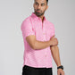 COTTON BLOCK PRINTED HALF SLEEVE SHIRT