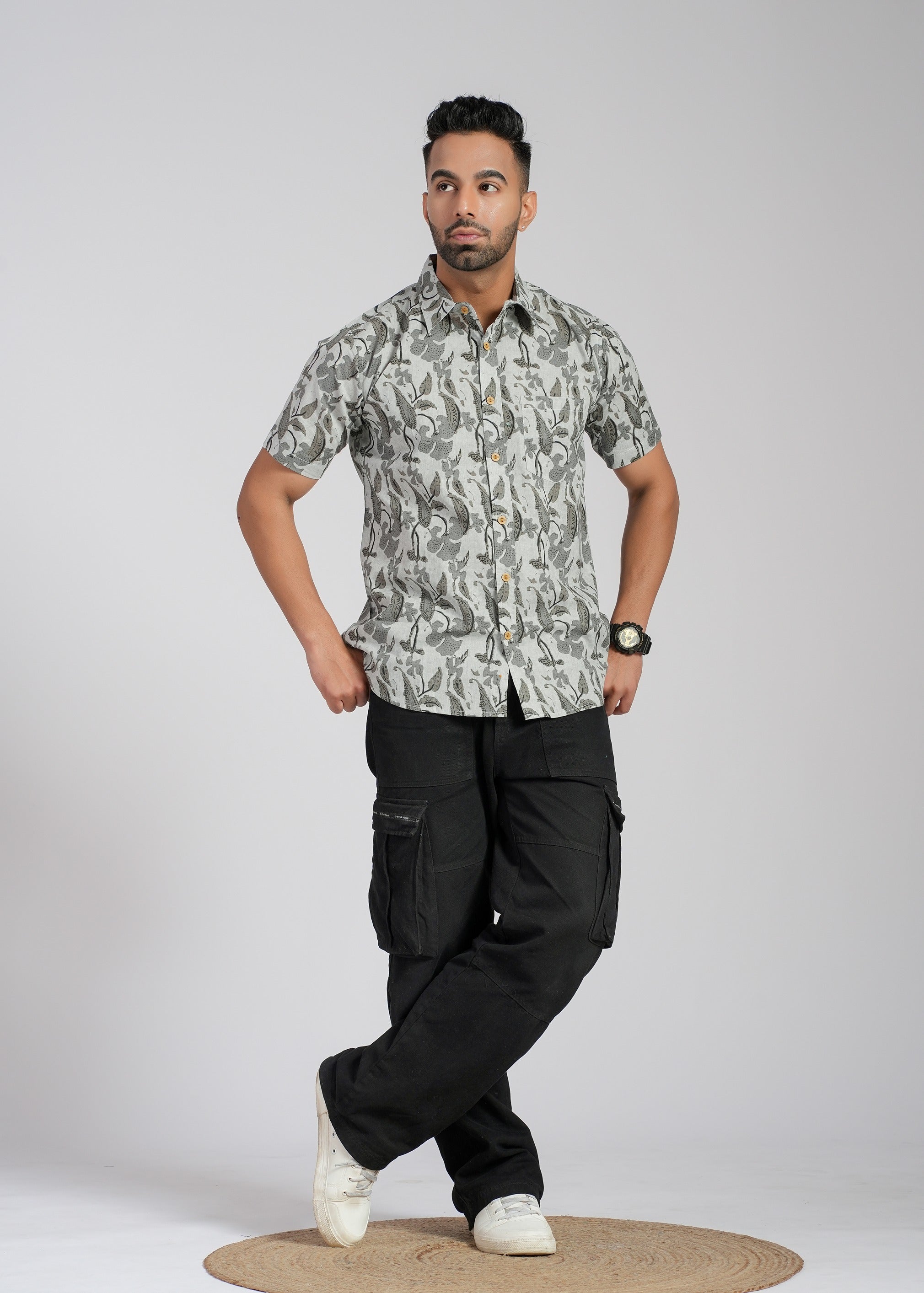 Cotton Printed Half Sleeve Shirt