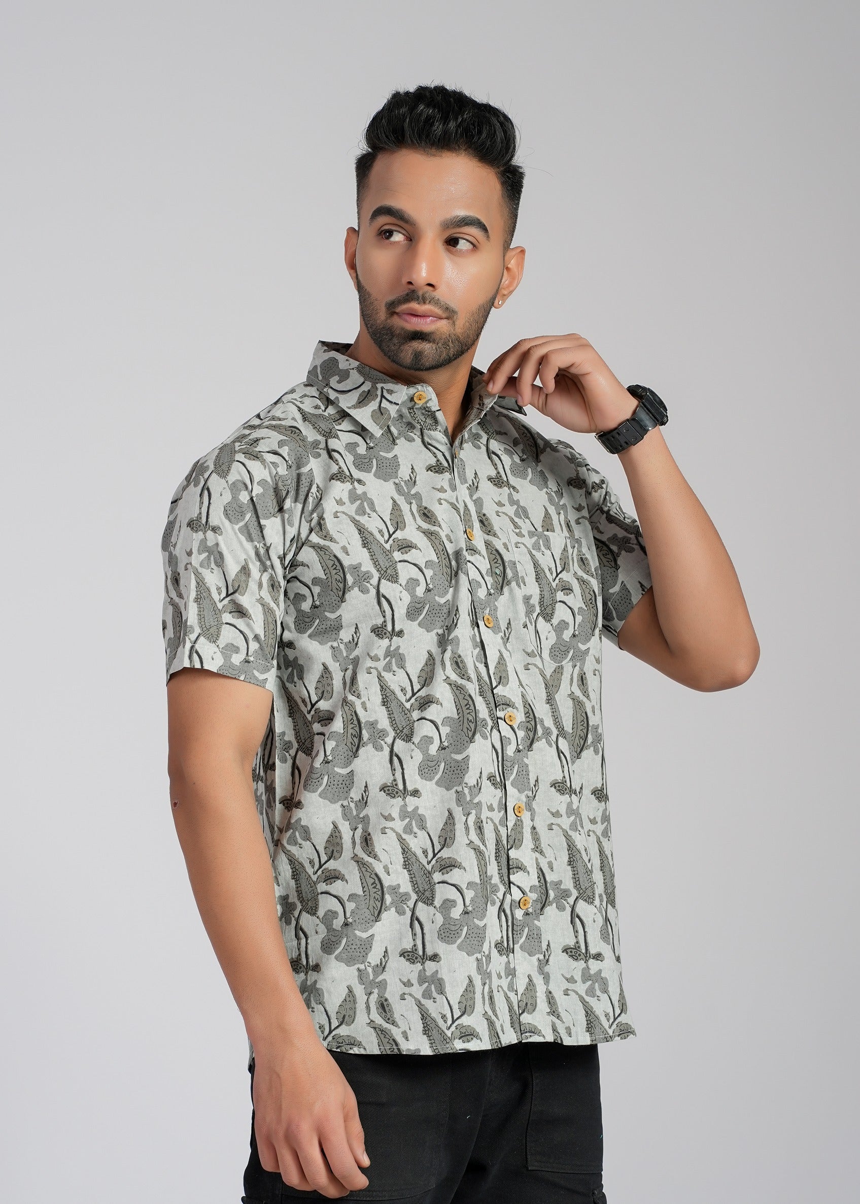 Cotton Printed Half Sleeve Shirt