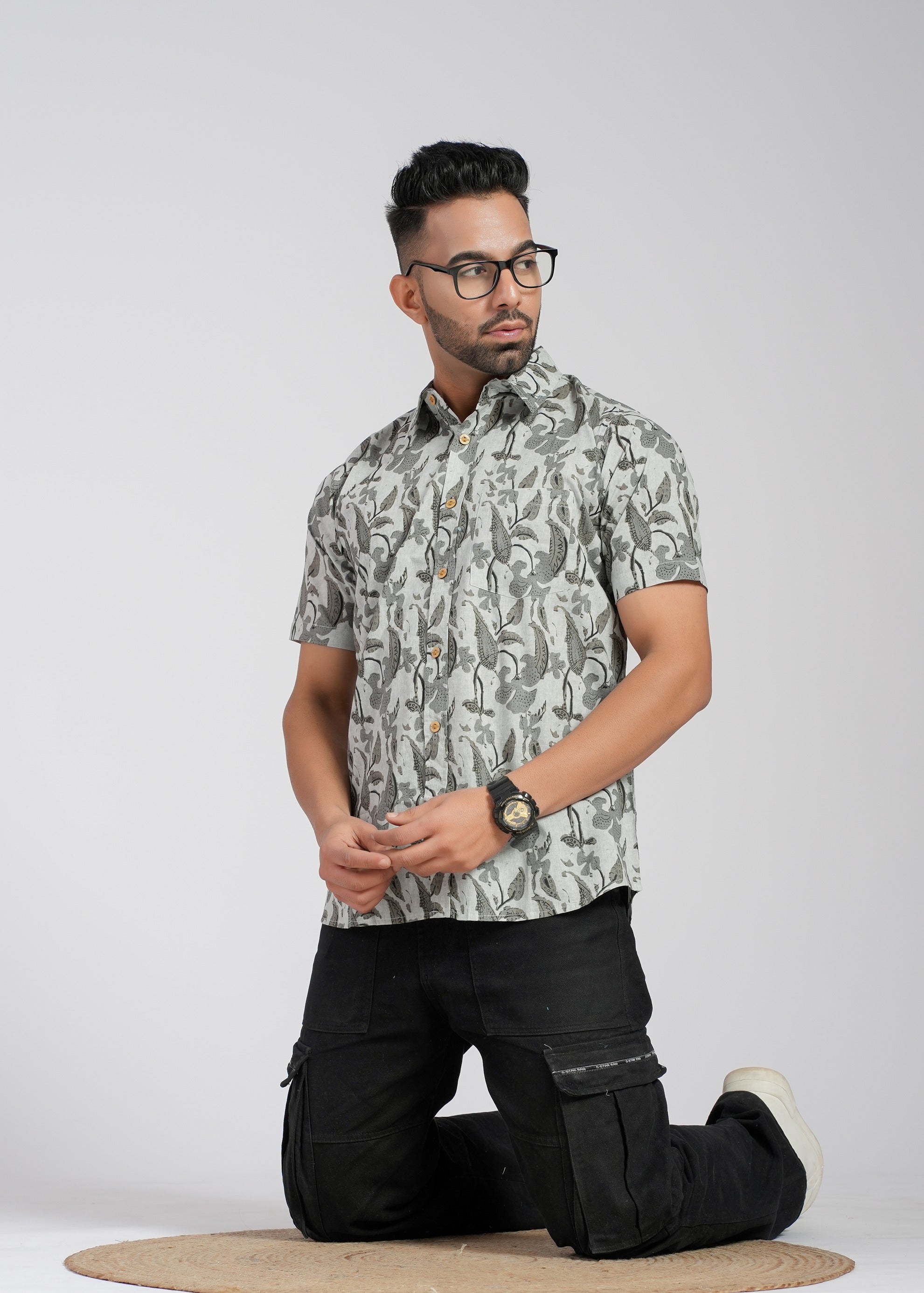 Cotton Printed Half Sleeve Shirt