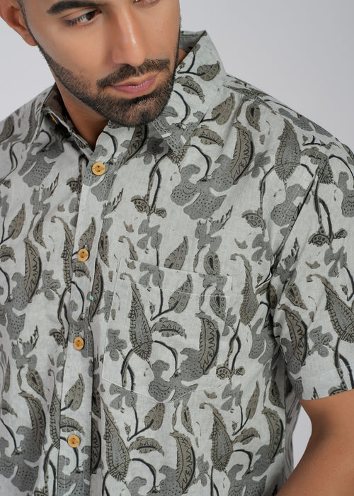 Cotton Printed Half Sleeve Shirt