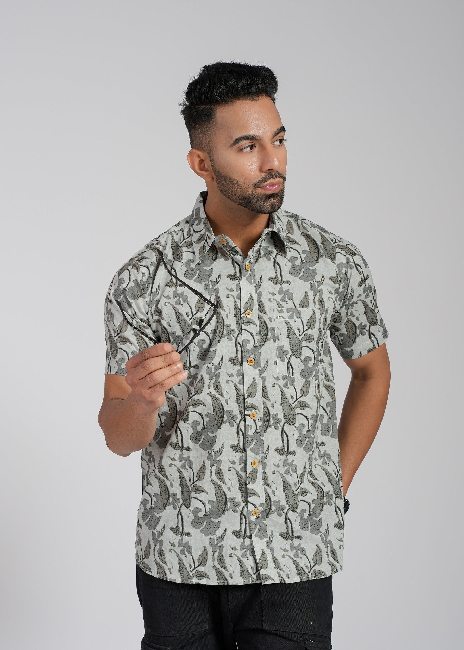 Cotton Printed Half Sleeve Shirt