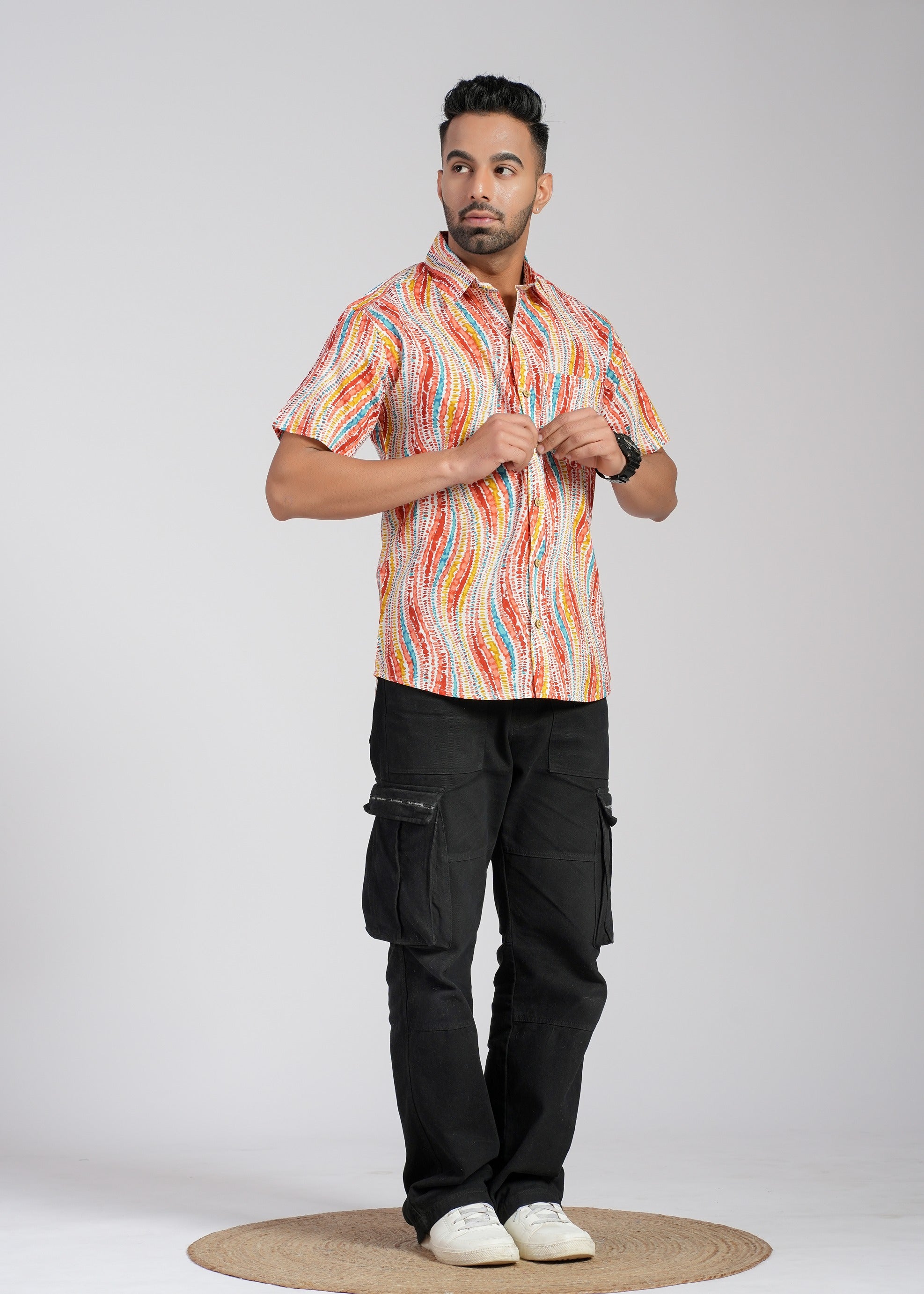 Cotton Printed Half Sleeve Shirt