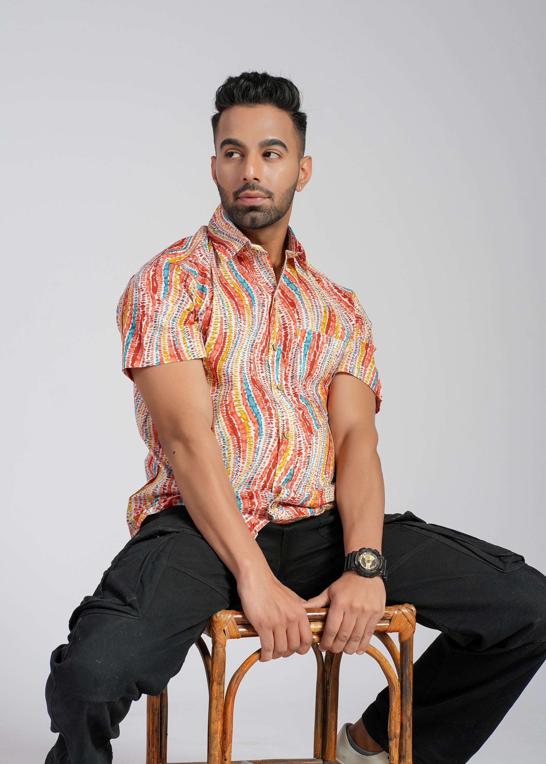 Cotton Printed Half Sleeve Shirt