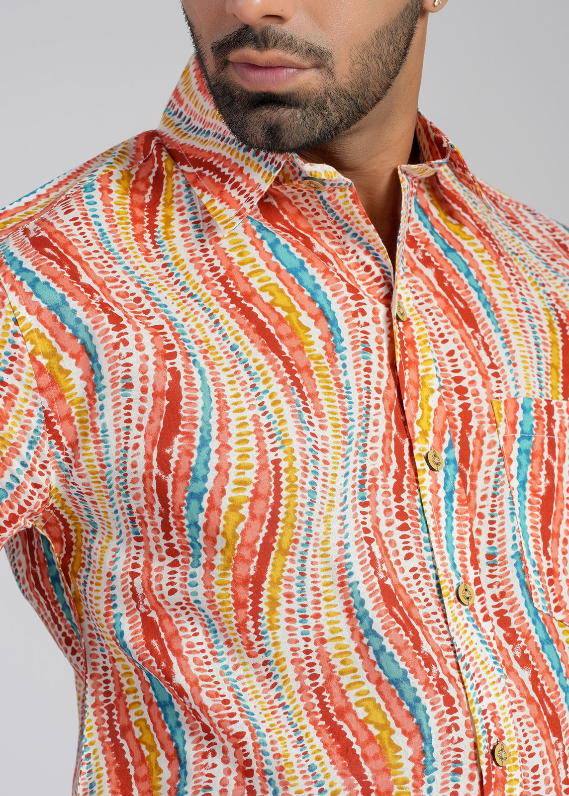 Cotton Printed Half Sleeve Shirt