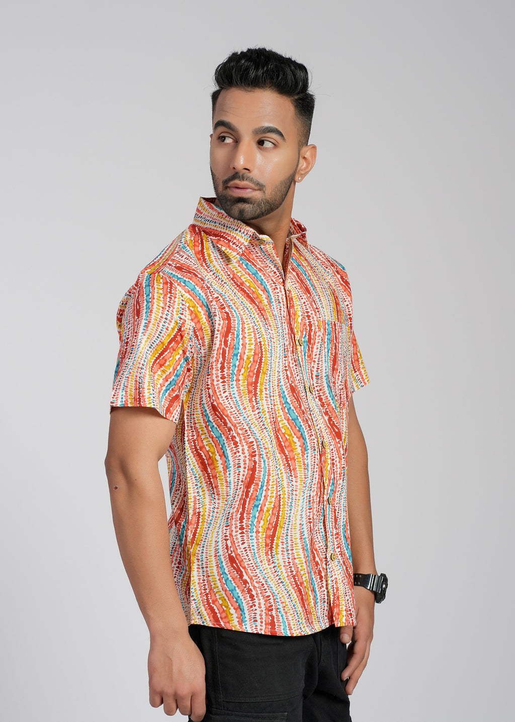 Cotton Printed Half Sleeve Shirt