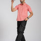 COTTON BLOCK PRINTED HALF SLEEVE SHIRT