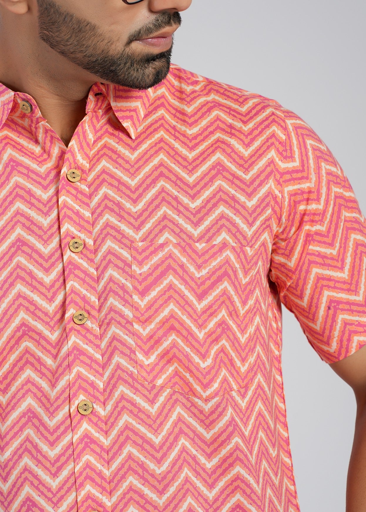 Cotton Printed Half Sleeve Shirt