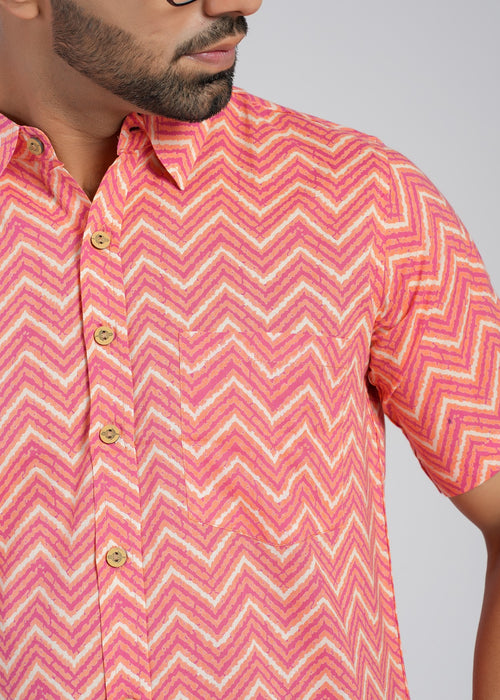 Cotton Printed Half Sleeve Shirt