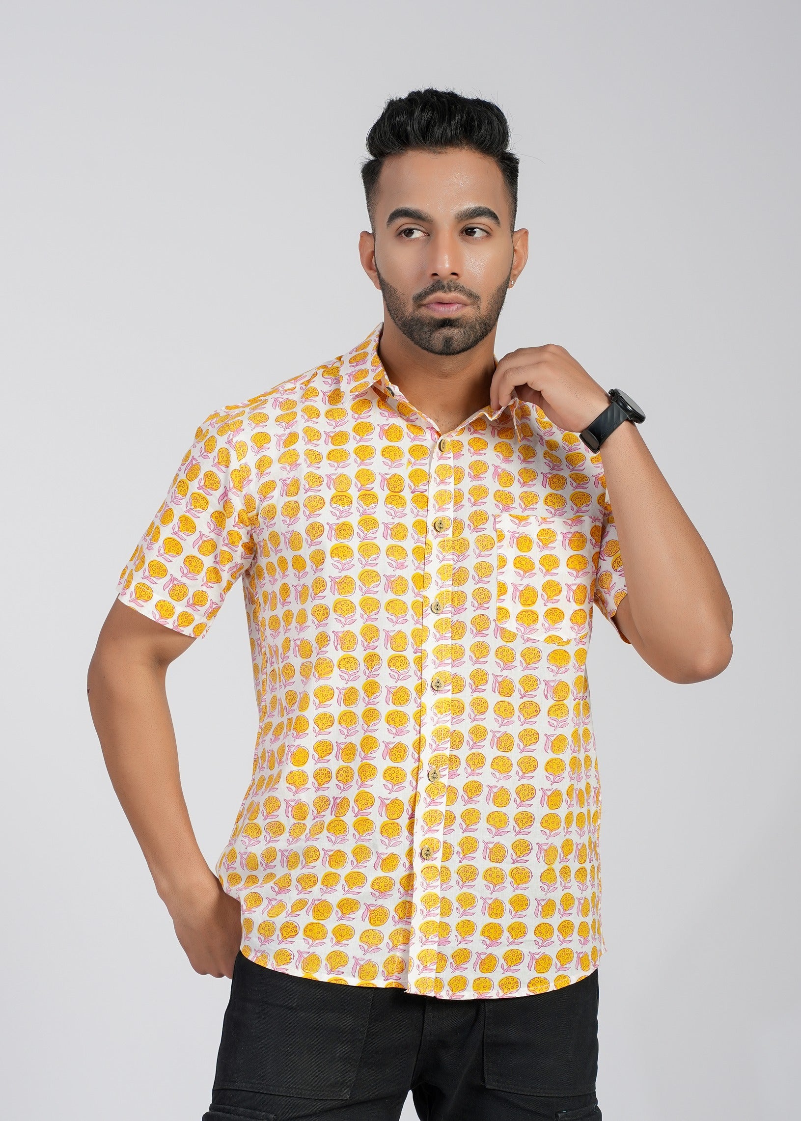 Cotton Printed Half Sleeve Shirt
