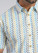 Cotton Printed Half Sleeve Shirt