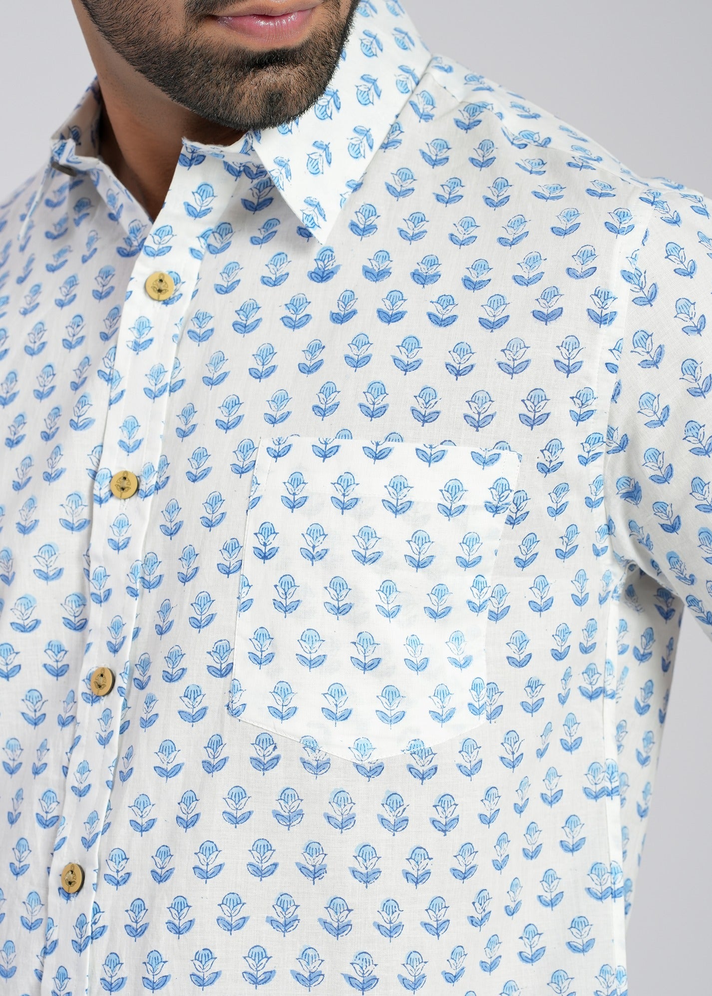 Cotton Printed Half Sleeve Shirt