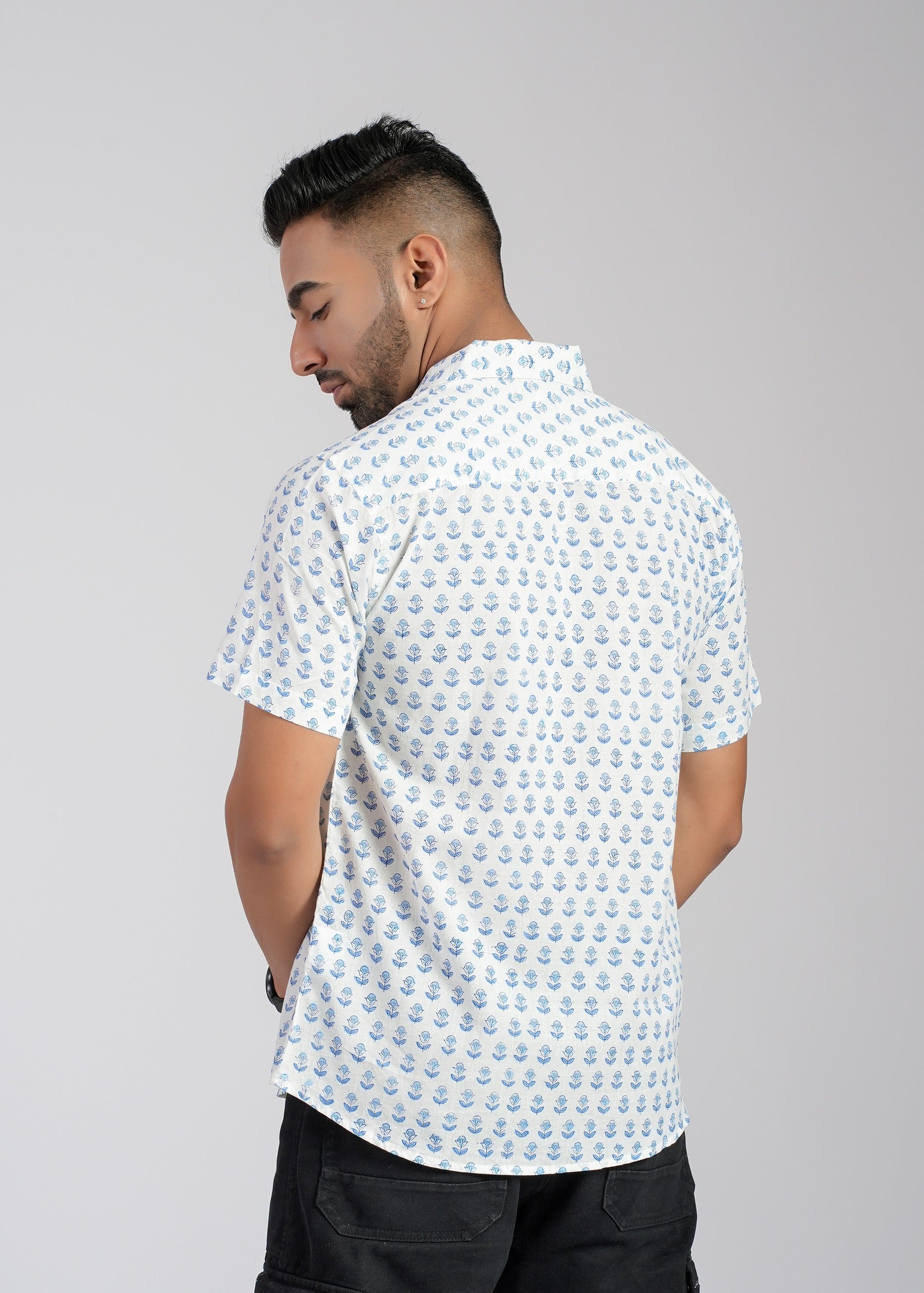Cotton Printed Half Sleeve Shirt