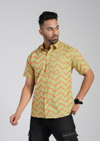 Cotton Printed Half Sleeve Shirt