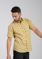 Cotton Printed Half Sleeve Shirt