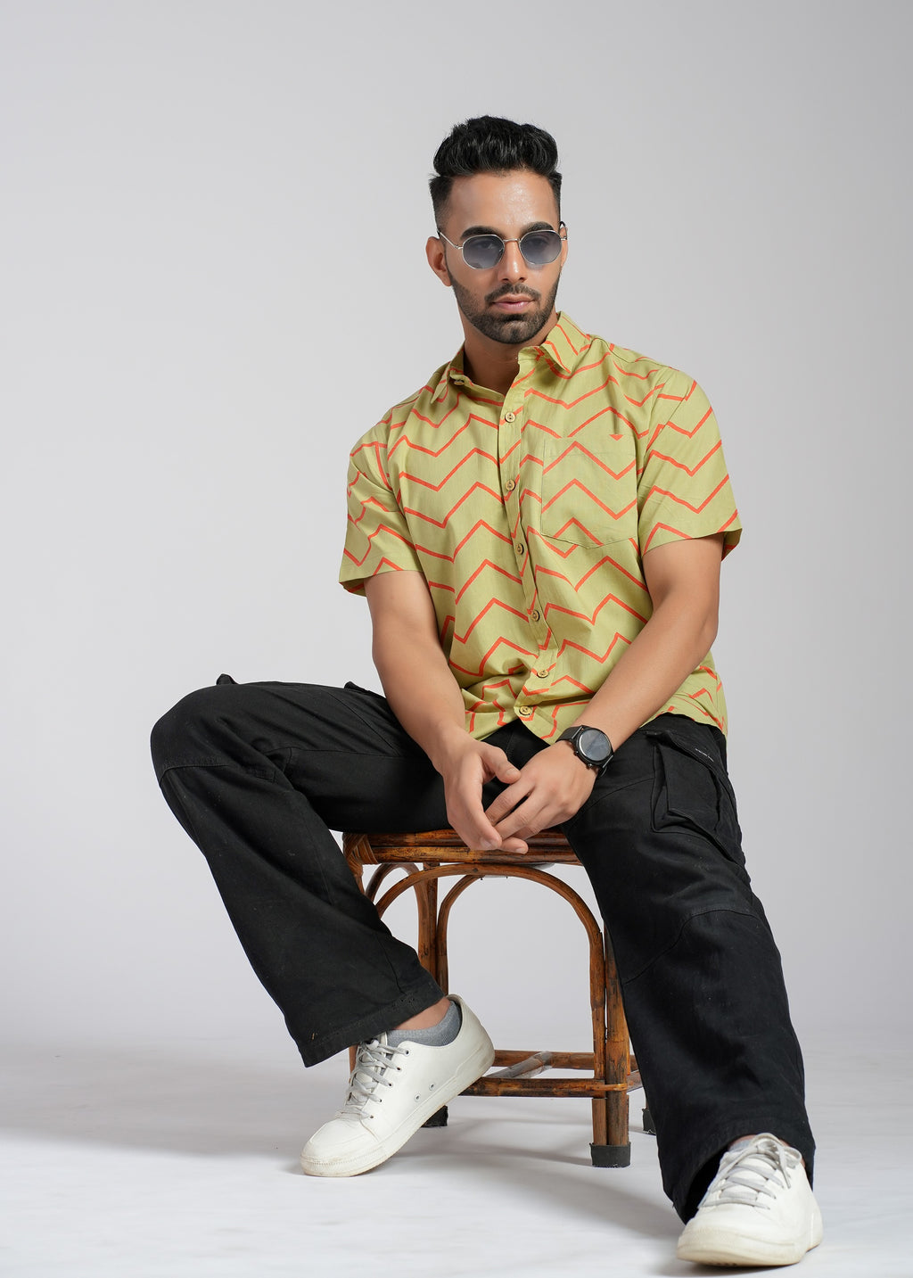 Cotton Printed Half Sleeve Shirt