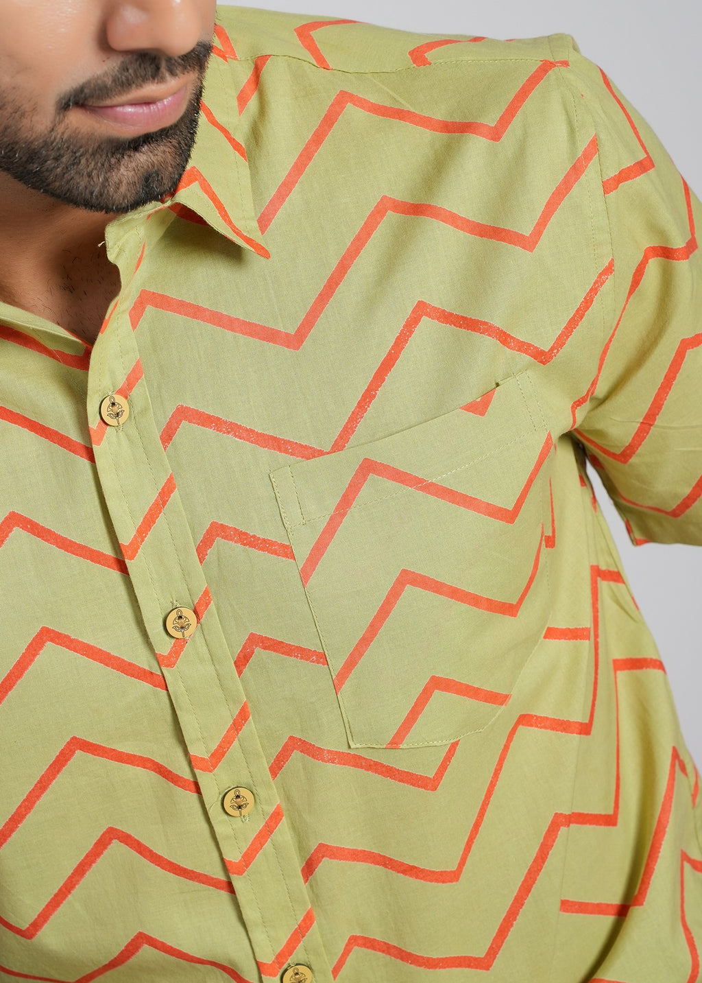 Cotton Printed Half Sleeve Shirt