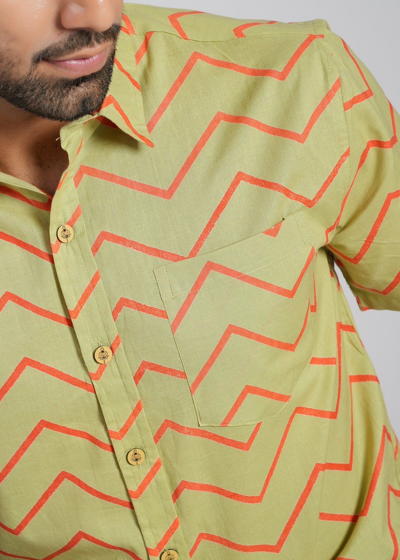 Cotton Printed Half Sleeve Shirt