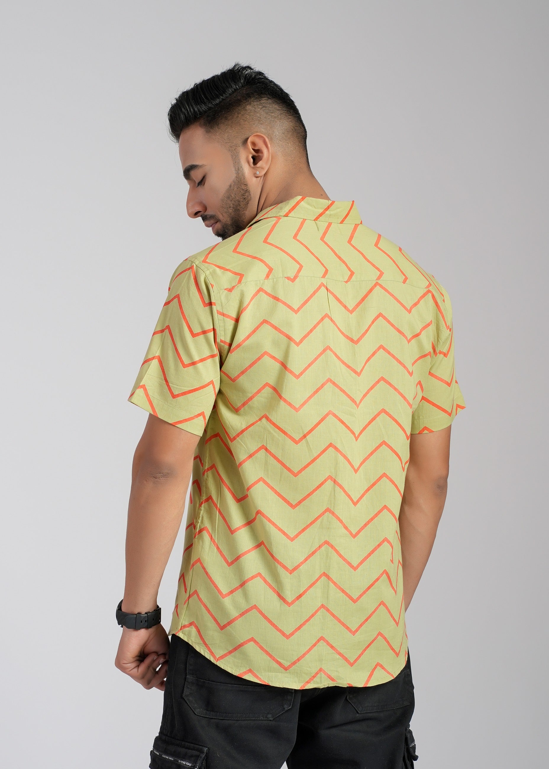 Cotton Printed Half Sleeve Shirt