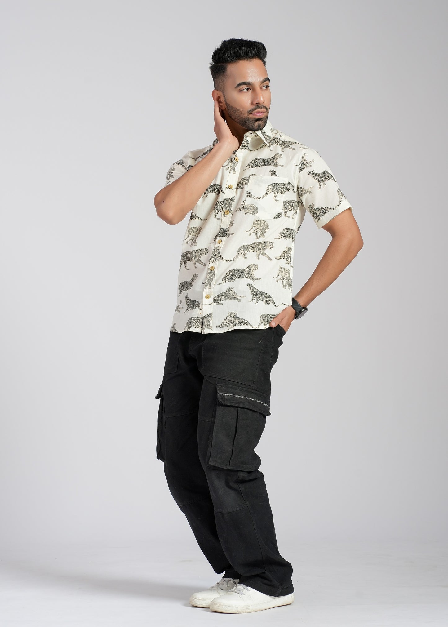 Cotton Printed Half Sleeve Shirt