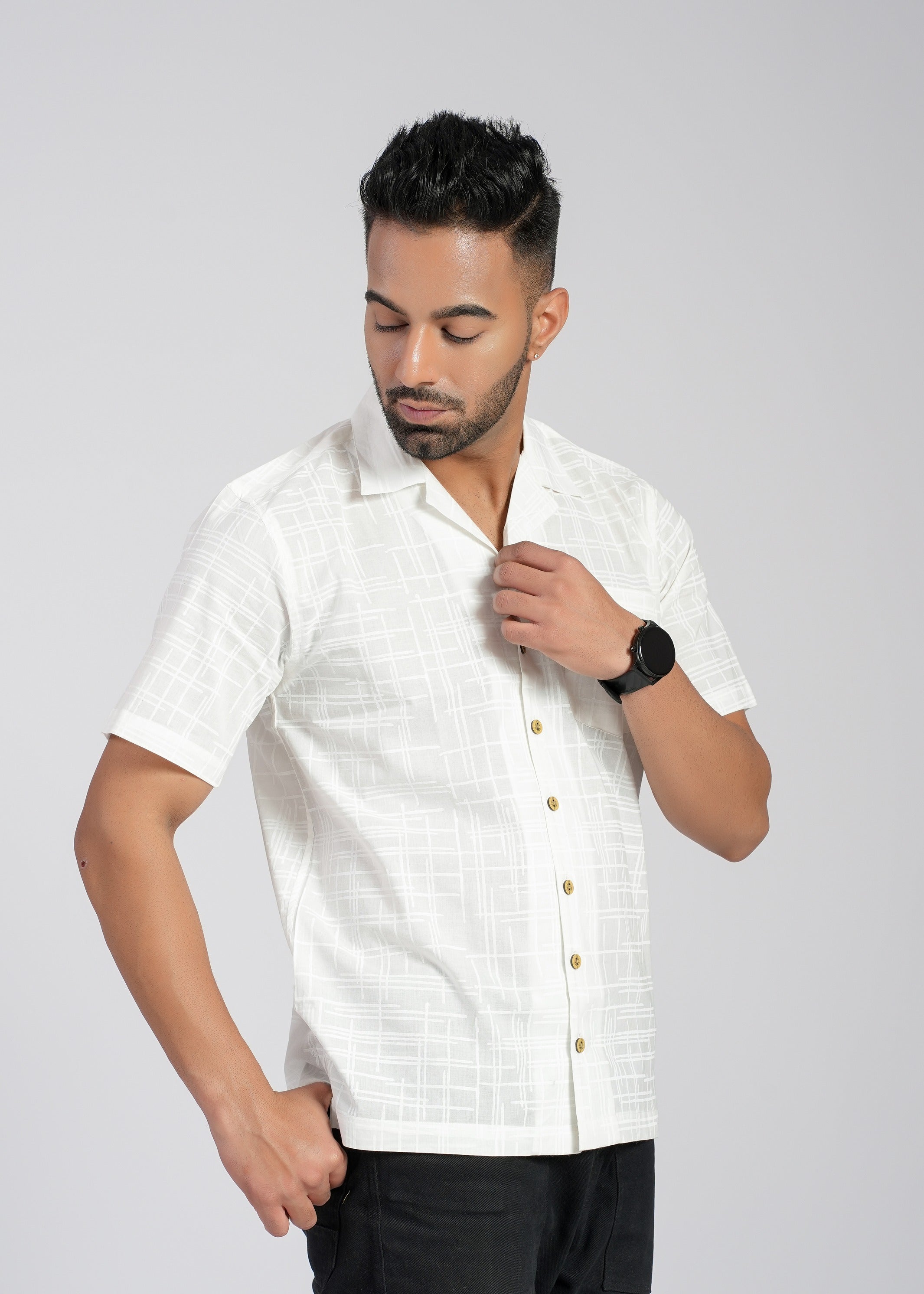 Cotton Printed Half Sleeve Shirt