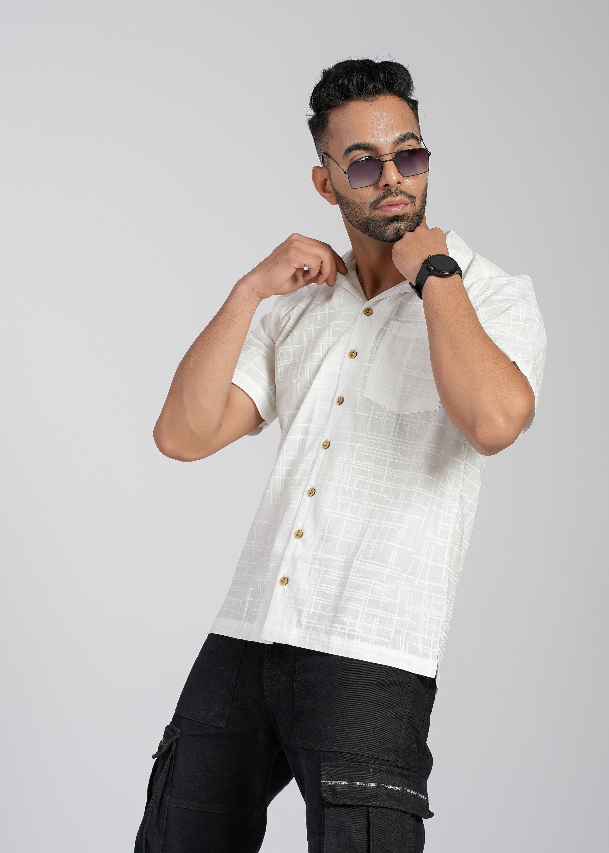 Cotton Printed Half Sleeve Shirt