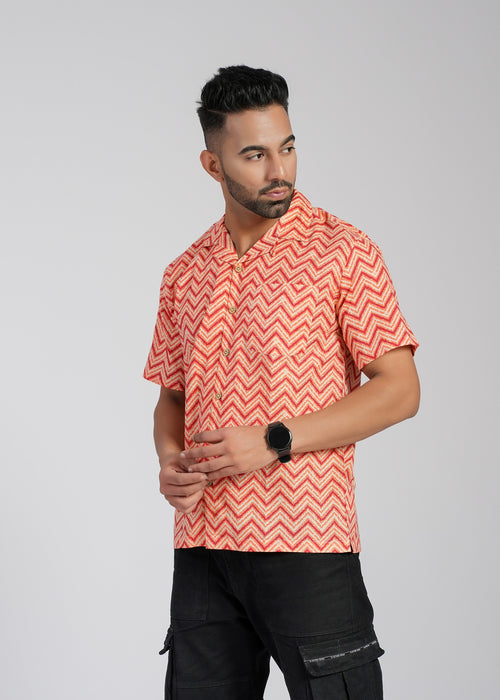 Cotton Printed Half Sleeve Shirt