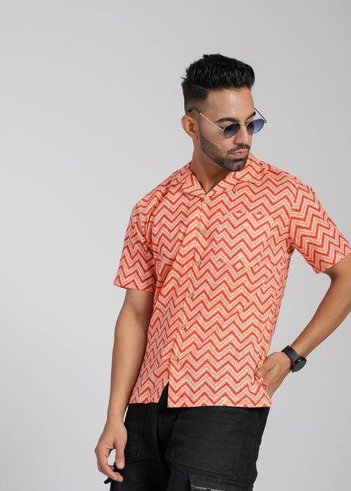 Cotton Printed Half Sleeve Shirt