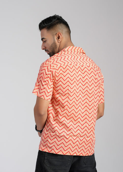 Cotton Printed Half Sleeve Shirt