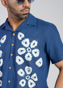 Cotton Shibori Hand Dyed Cotton Shirt