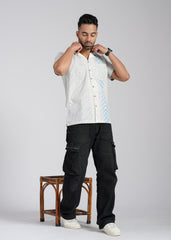 Cotton Poplin Half Sleeve Printed Shirt