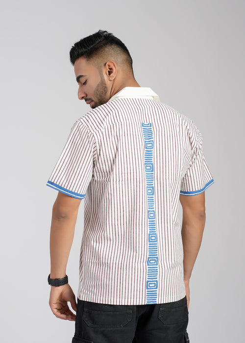 Cotton Poplin Half Sleeve Printed Shirt