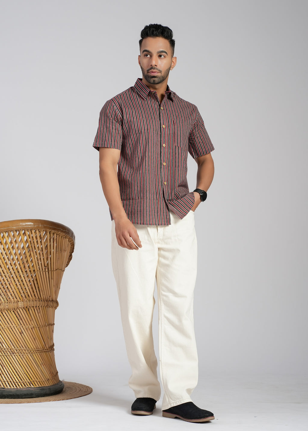 Cotton Printed Half Sleeve Shirt