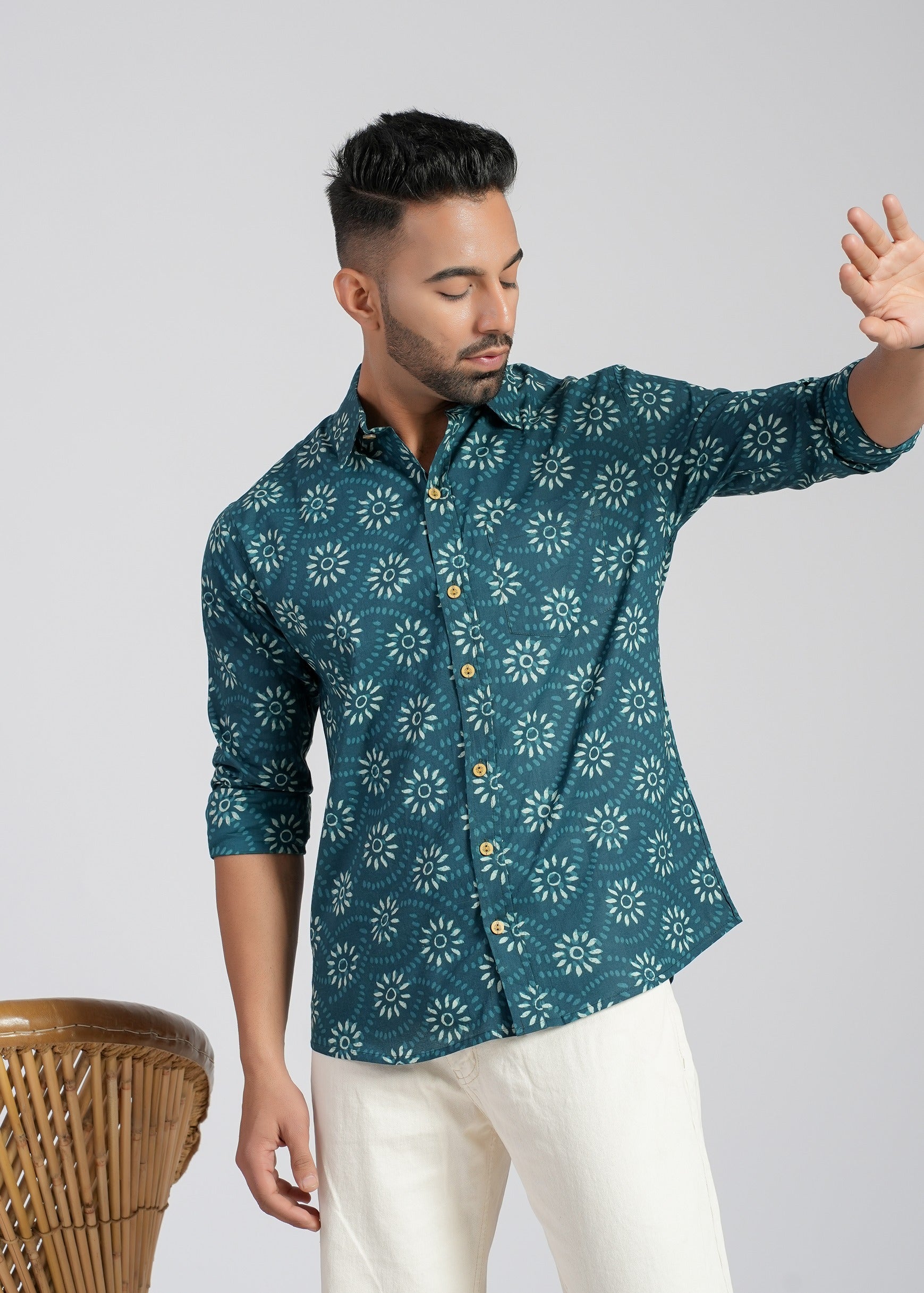Cotton Printed Full Sleeve Shirt