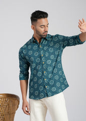 Cotton Printed Full Sleeve Shirt