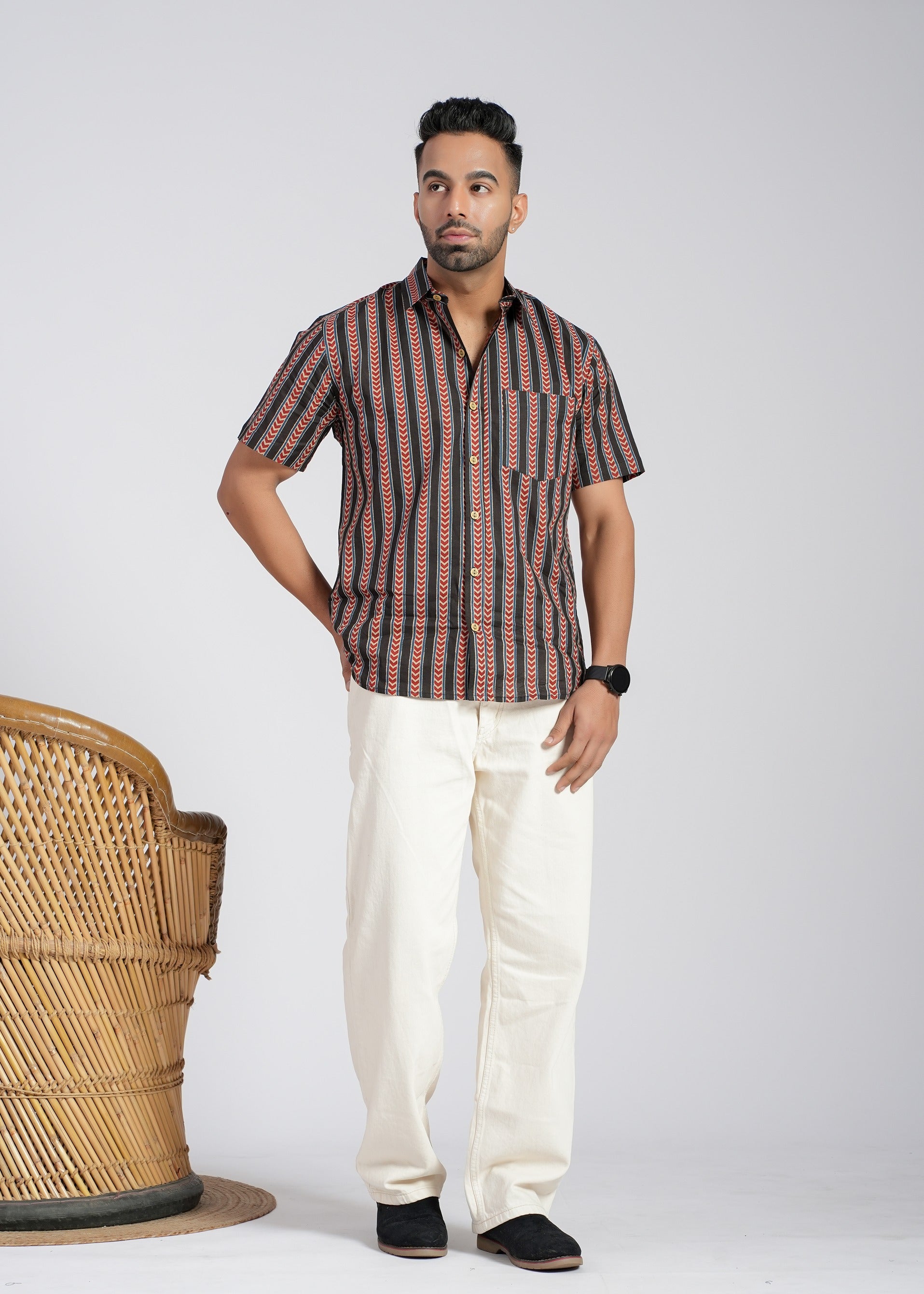 Cotton Printed Half Sleeve Shirt