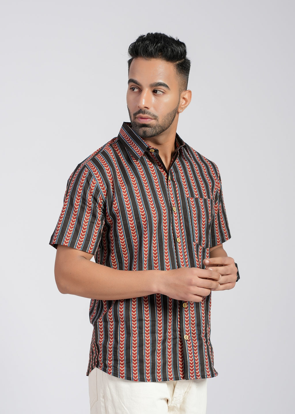 Cotton Printed Half Sleeve Shirt