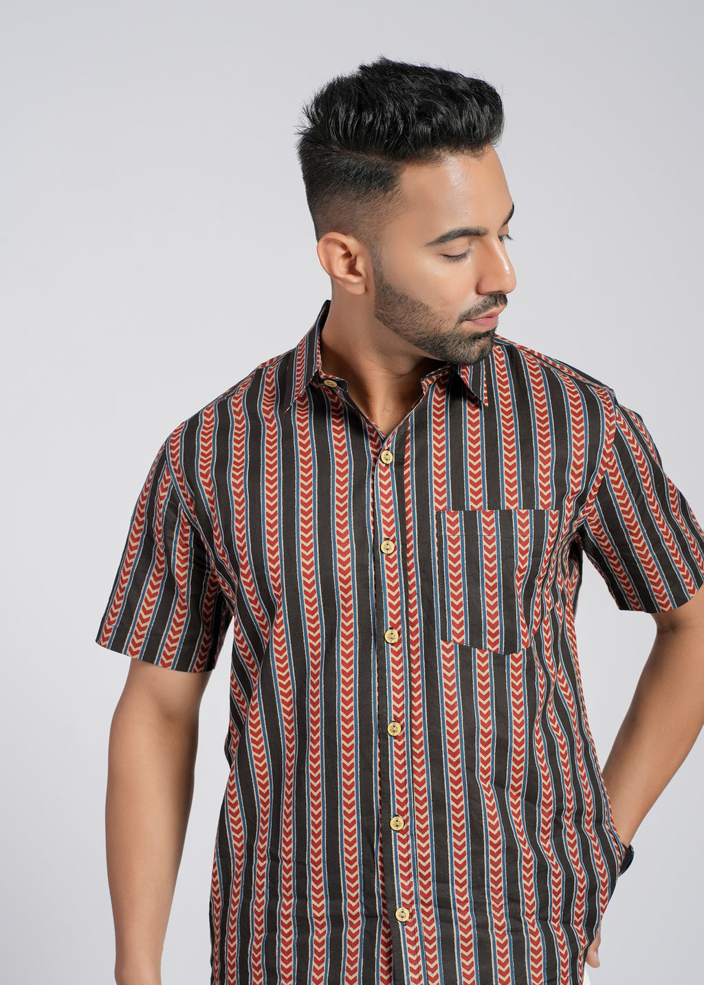 Cotton Printed Half Sleeve Shirt