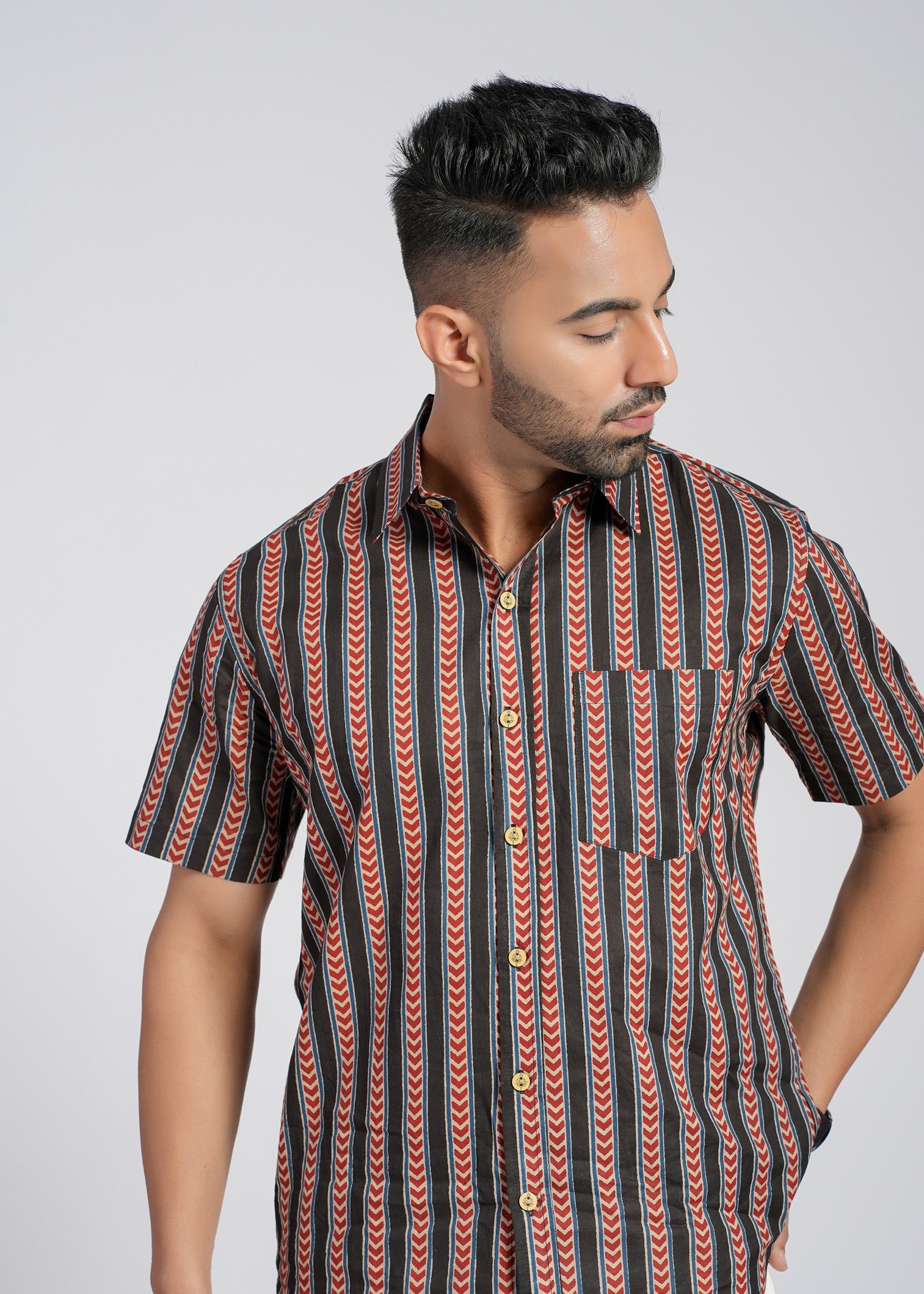 Cotton Printed Half Sleeve Shirt