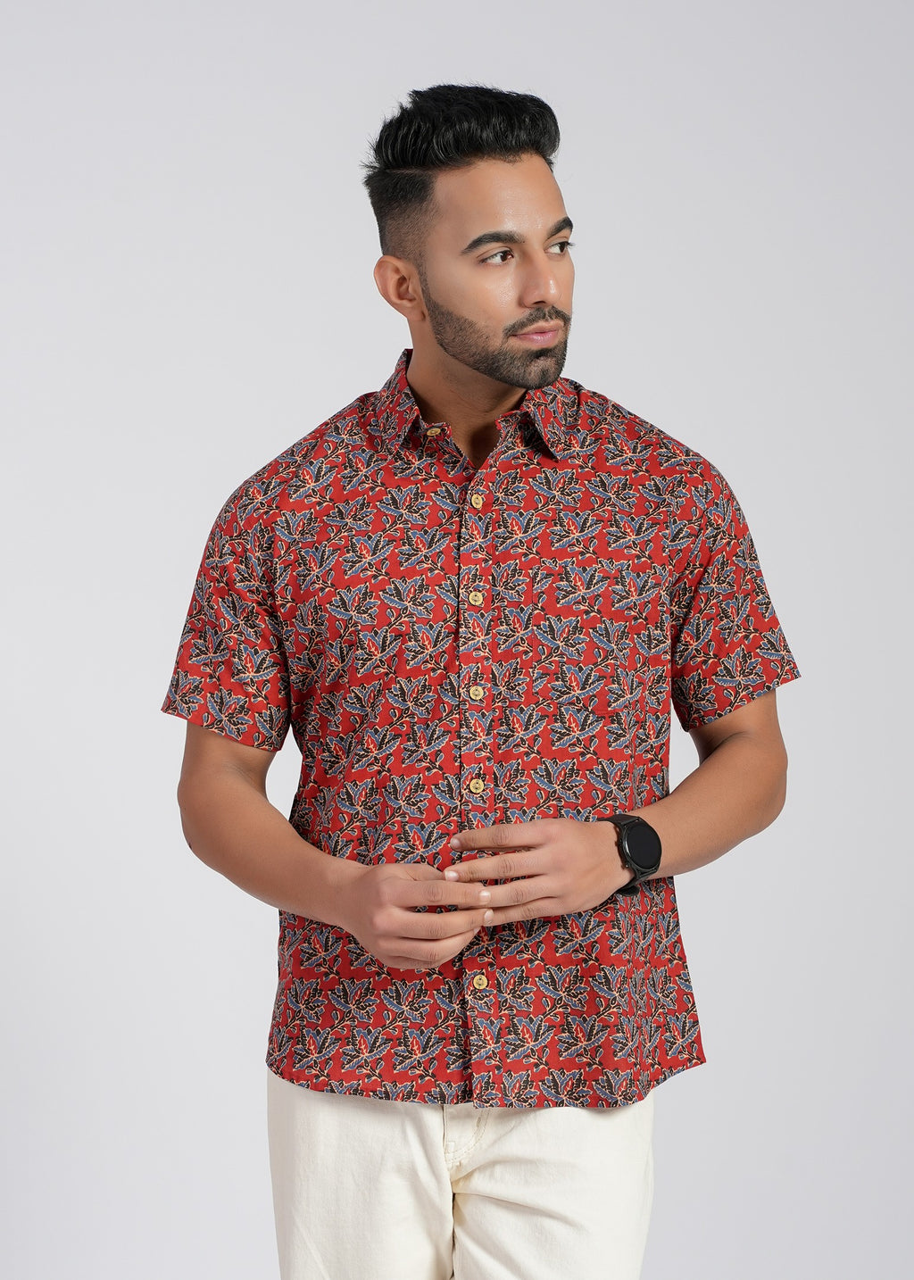 Cotton Printed Half Sleeve Shirt