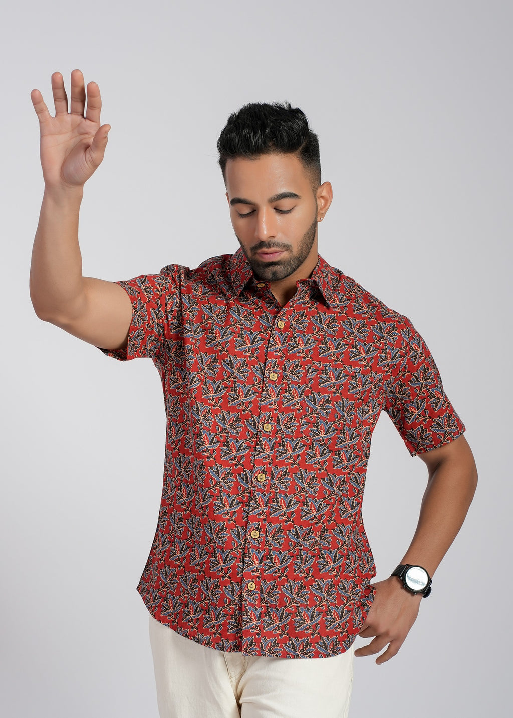 Cotton Printed Half Sleeve Shirt