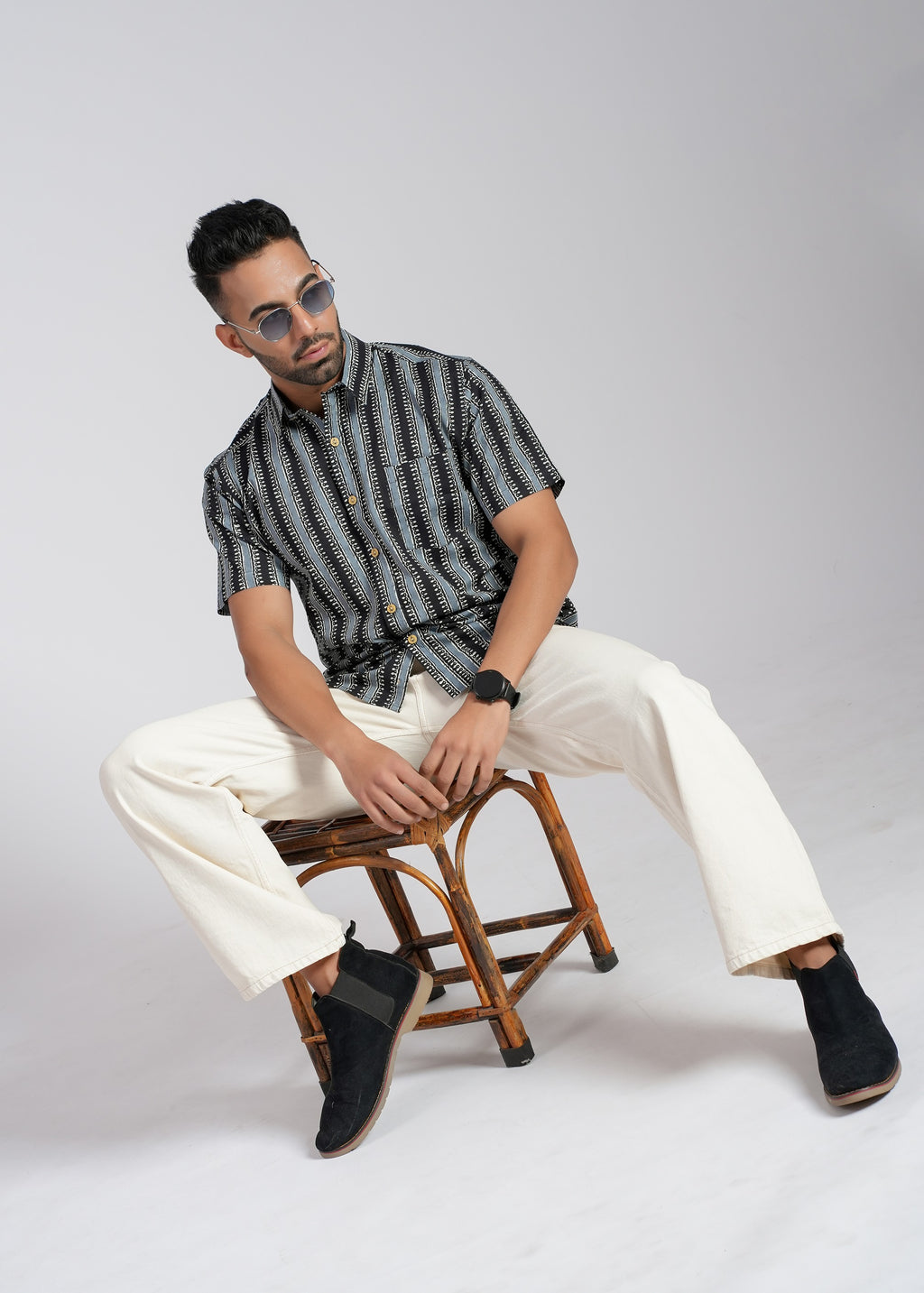 Cotton Printed Half Sleeve Shirt