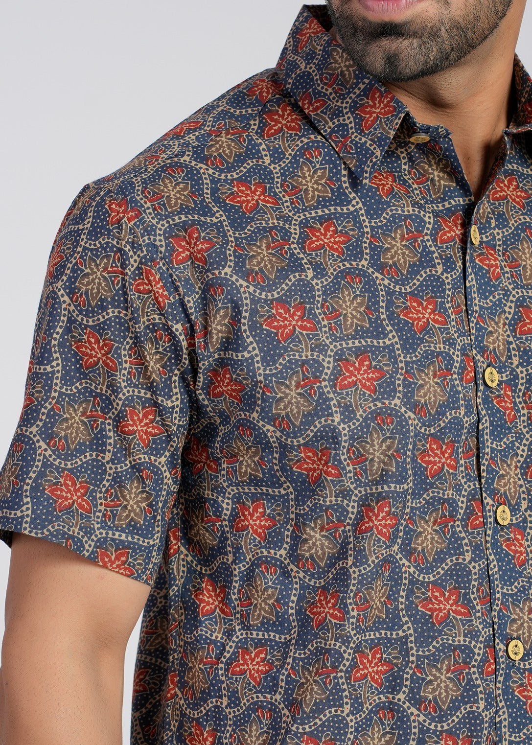 Cotton Printed Half Sleeve Shirt