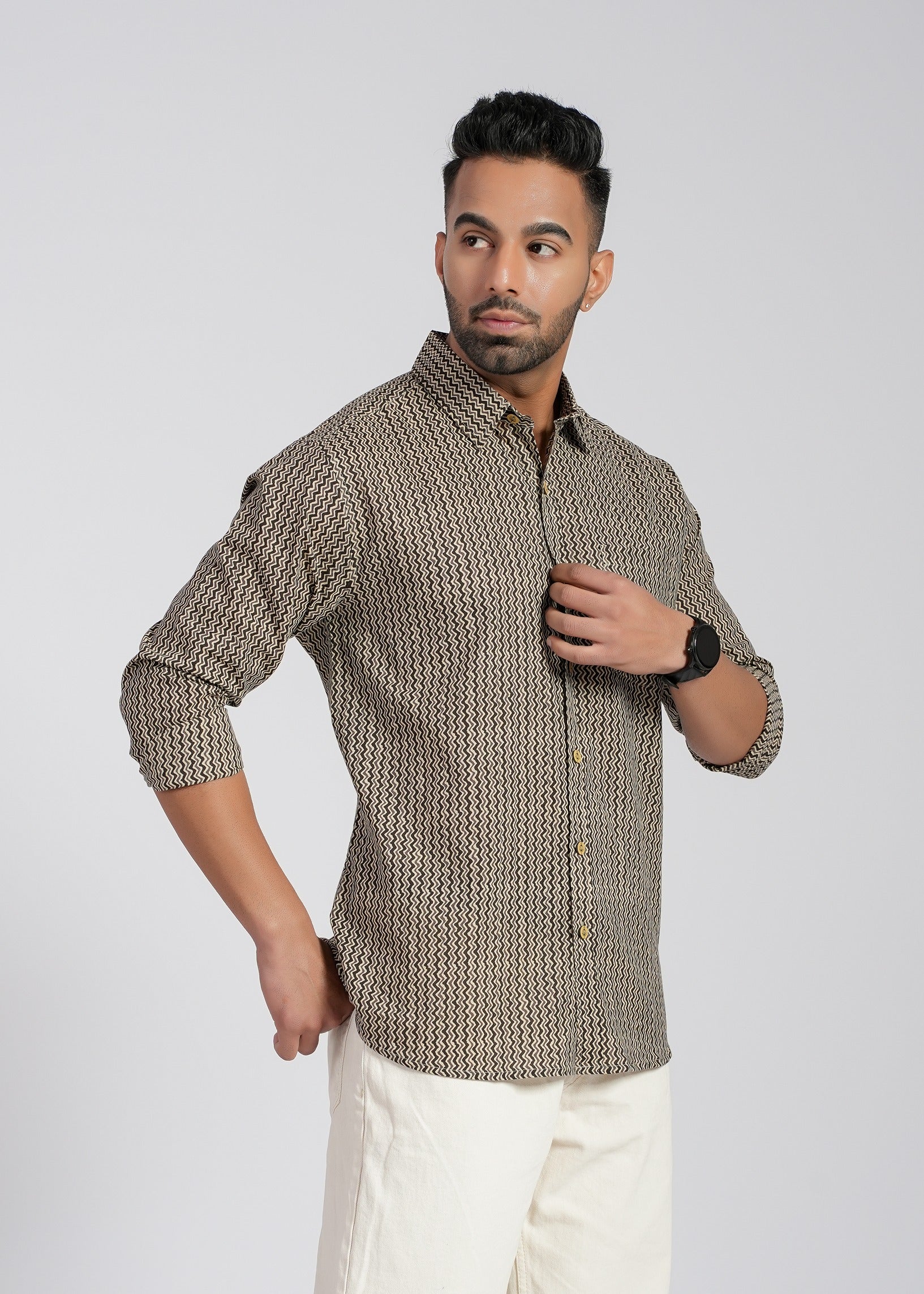 Cotton Printed Full Sleeve Shirt