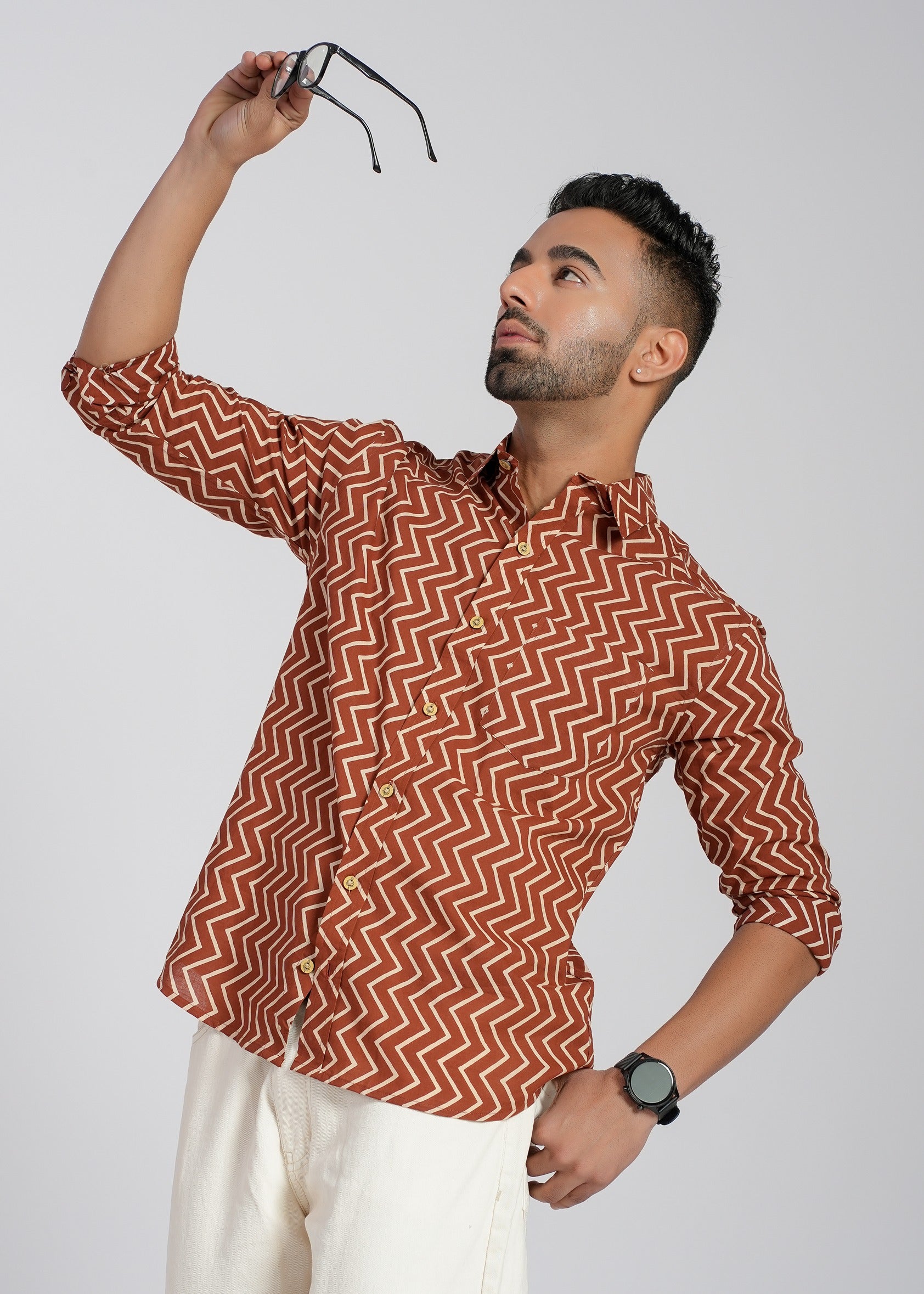 Cotton Printed Full Sleeve Shirt